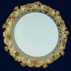 Круглое латунное зеркало с хрусталем FAUSTIG, артикул 30100.9/65 Gold