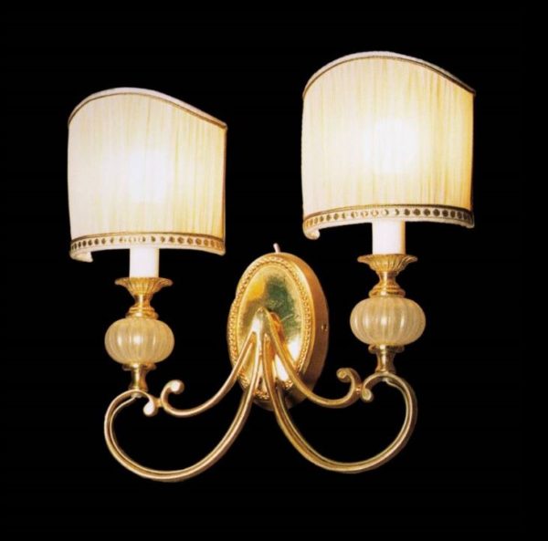 Бра Il Paralume Marina в стиле классика, золото, муранское стекло, артикул L628