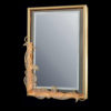 Зеркало, покрытое золотом, декор зеркала из золота и хрусталя FAUSTIG, артикул 23401.9/90 G