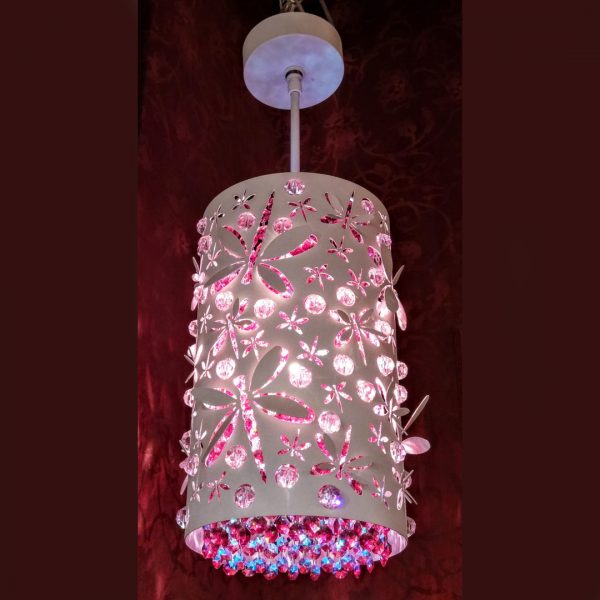 Подвесной светильник со стрекозами из цветного хрусталя Swarovski SCHONBEK, артикул SH0208-06