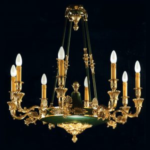 Золотая классическая итальянская люстра Moscatelli, патина с золотом, артикул 22567/8 F/C