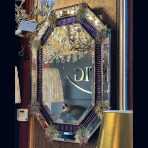 Зеркало Barbini с декором из стекла Murano артикул TV11